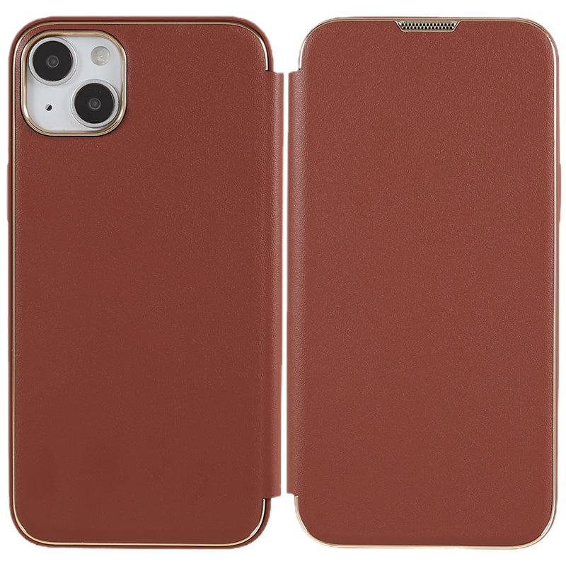 Pro iPhone 14 Plus PU kůže PC TPU kryt stojanu na telefon Pouzdro na galvanické pokovování mobilního telefonu Pro iPhone 14 Plus PU kůže PC TPU kryt stojanu na telefon Pouzdro na galvanické pokovování mobilního telefonu